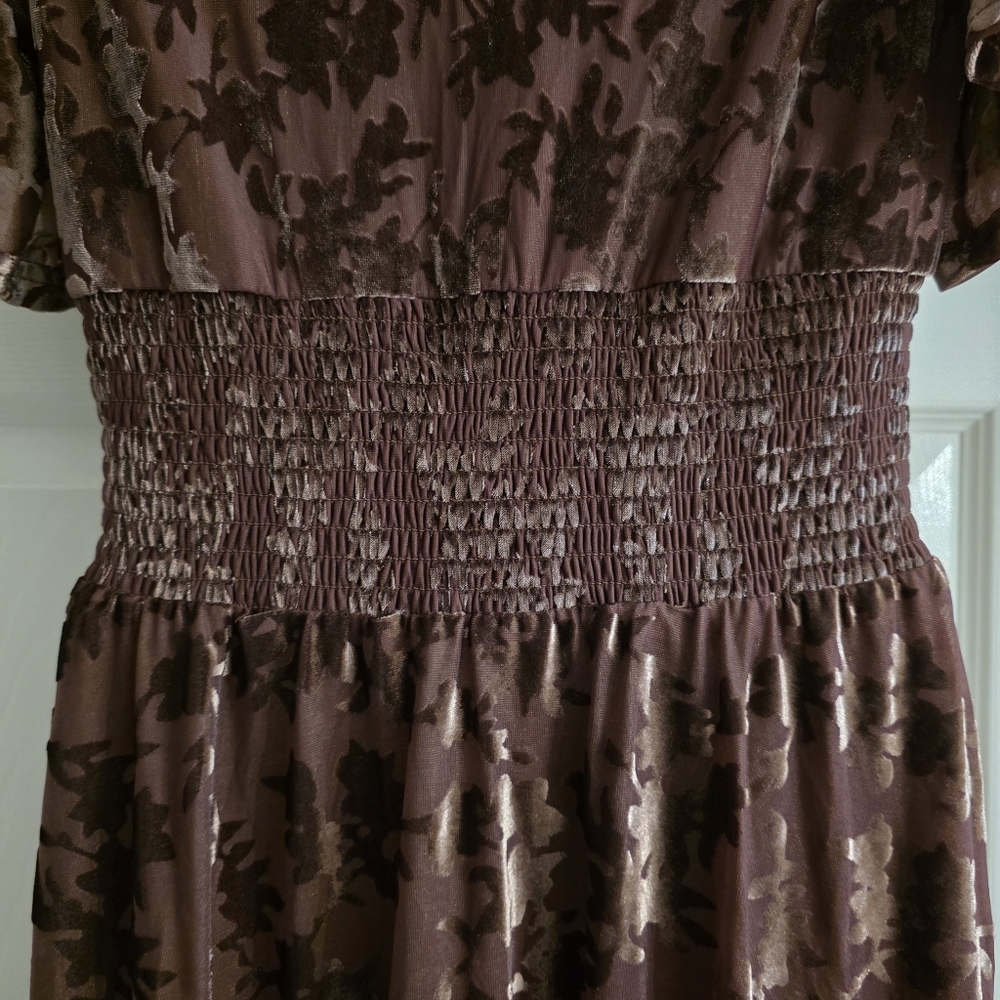 Baltic Born Veronica Velvet Maxi Dress- L - Picture 9 of 16